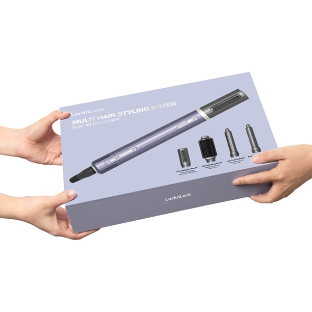 LocknLock Hair Styler 220-240V - Purple Gray - ENA526GRY, , large image number 2